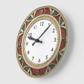Art Deco Elegante Muur Grote Klok (Hoek)