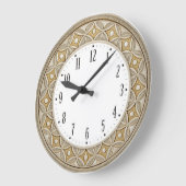 Art Deco Elegante Rond Grote Klok (Hoek)