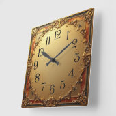 Art Deco elegante stijl Vierkante Klok (Hoek)