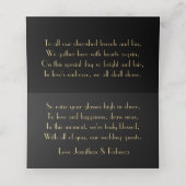 Art Deco Elegante Tafel Plaats Kaart Plaatskaartje (Binnenkant ongevouwen)