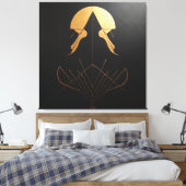 Art Deco Elegantie Canvas Afdruk (Insitu (Slaapkamer))