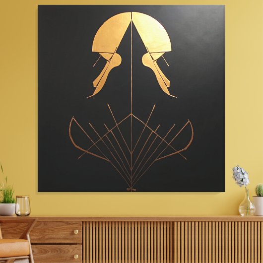 Art Deco Elegantie Canvas Afdruk (Insitu (Woonkamer))