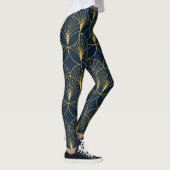 Art Deco Elegantie: Fan Motieven Leggings (Rechts)