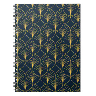 Art Deco Elegantie: Fan Motieven Notitieboek