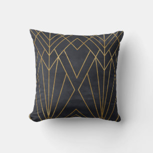Art Deco Elegantie: geometrische glamour Kussen