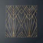 Art Deco Elegantie: geometrische glamour Wandkleed<br><div class="desc">Naadloos geometrisch patroon op papiertextuur. Art Deco achtergrond Art Deco vibes in een subtiel geometrisch patroon. Klassiek en elegant! Art Deco elegantie, een fijn motief voor een klassiek tintje. kunst, geometrisch, achtergrond, goud, naadloos, decor, klassiek, donker, ornament, modern, gouden, illustratie, textuur, retro, lijn, blauw, decoratie, inpakpapier, elegant motief, geometrische inrichting...</div>