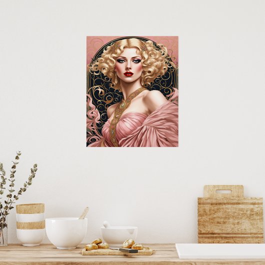 Art Deco Elegantie Poster (Keuken)