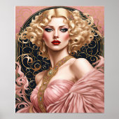 Art Deco Elegantie Poster (Voorkant)