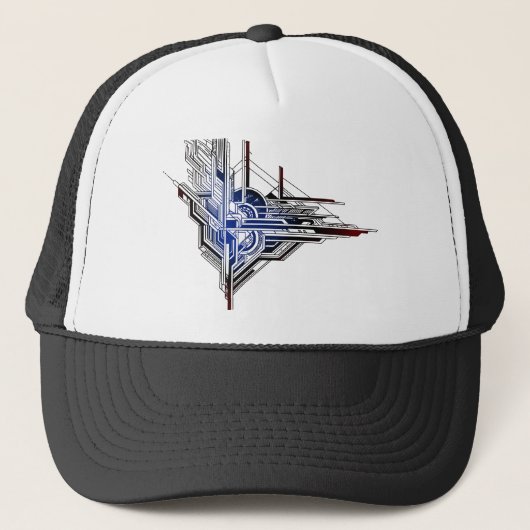 Art Déco Elegantie Trucker Pet (Voorkant)
