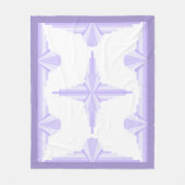 Art deco element in lila & paarse fleece deken (Voorkant)