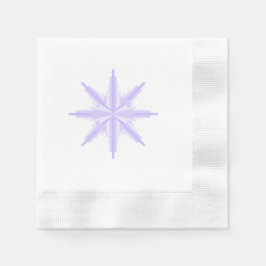 Art deco-element in lila & paarse papieren servet