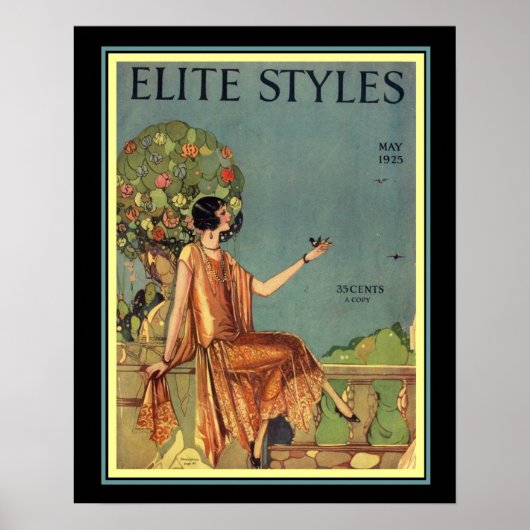Art Deco Elite Styles Hoesje 16 x 20 Poster (Voorkant)