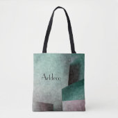 Art Deco Emerald Green Roos Abstract Tote Bag (Voorkant)
