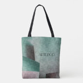 Art Deco Emerald Green Roos Abstract Tote Bag (Achterkant)