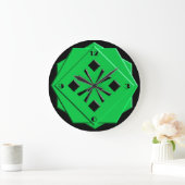 Art Deco emerald groen geometrisch patroon Grote Klok (Huis)