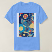Art Deco en Bauhaus inspireerden moderne cirkelkun T-shirt (Design voorkant)