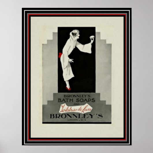 Art Deco en Bronnley's zeep 16 x 20 Poster (Voorkant)