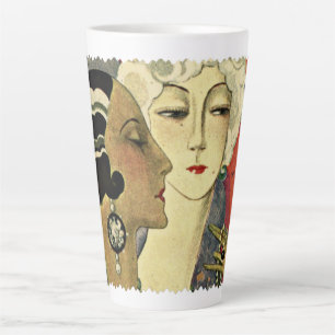 Art Deco Era Dames Latte Mok