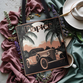 Art Deco Era Vintage Car Napier Tote Bag