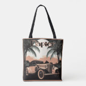 Art Deco Era Vintage Car Napier Tote Bag (Achterkant)