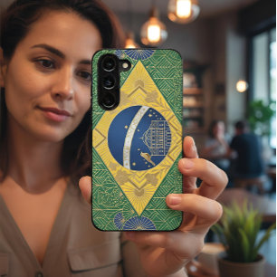 Art Deco Erfgoed Vlag   Brazilië 1920 stijl Samsung Galaxy Hoesje