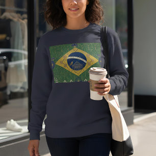 Art Deco Erfgoed Vlag Brazilië 1920 stijl Trui