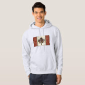 Art Deco Erfgoed Vlag | Canada | 1920s Design Hoodie (Voorkant volledig)