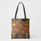 Art Deco Erfgoed Vlag | China Aangepaste Naam Tote Bag (Voorkant)