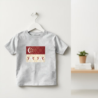 Art Deco Erfgoed Vlag | Singapore | 1920s Design Kinder Shirts
