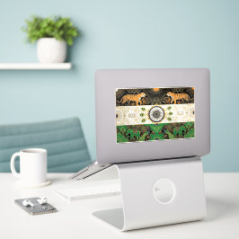 Art Deco-erfgoedvlag | India | Vintage Decal Sticker