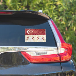 Art Deco-erfgoedvlag | Singapore | 1920 Decal Sticker