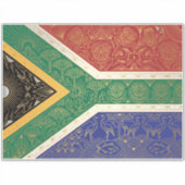 Art Deco-erfgoedvlag | Zuid-Afrika jaren 1920-deca Sticker (Voorkant)