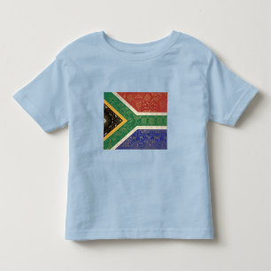 Art Deco-erfgoedvlag Zuid-Afrika ontwerp jaren 1 Kinder Shirts
