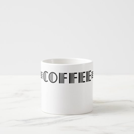 Art Deco Espresso Kop (Voorkant)