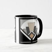 Art Deco-expressie Mok (Voorkant rechts)