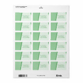 Art Deco Fab-Adresetiketten Etiket (Full Sheet)