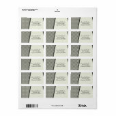 Art Deco Fab-Adresetiketten Etiket (Full Sheet)