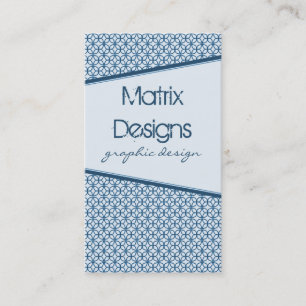 Art Deco Fab Visitekaartje, Ocean Blue Visitekaartje