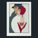 Art Deco Facs, tekst toevoegen Poster<br><div class="desc">gezichten</div>