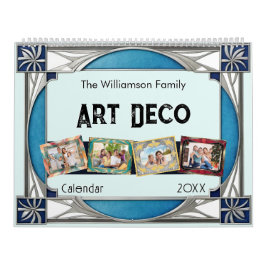 Art Deco familiefoto op maat Kalender