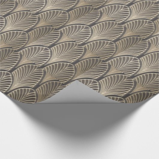 Art Deco Fan Cadeaupapier (Hoek)
