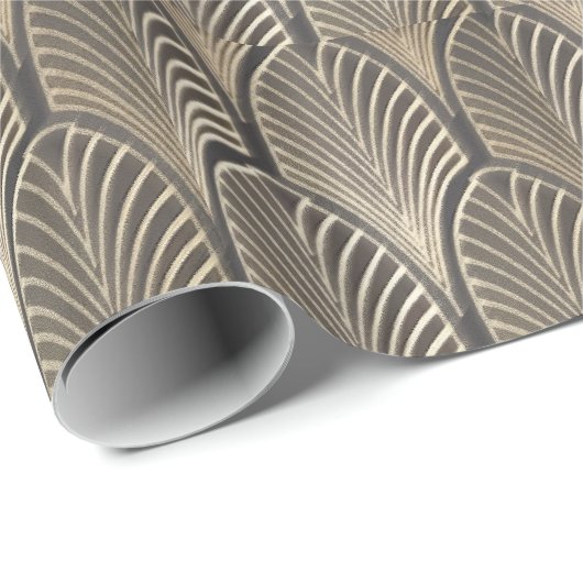 Art Deco Fan Cadeaupapier (Rol Hoek)