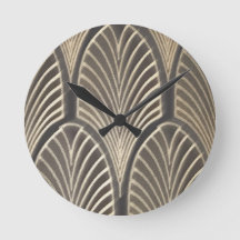 Art Deco Fan Clock