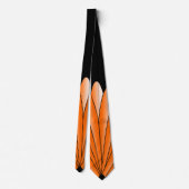 Art Deco Fan Design Oranje Stropdas (Achterkant)