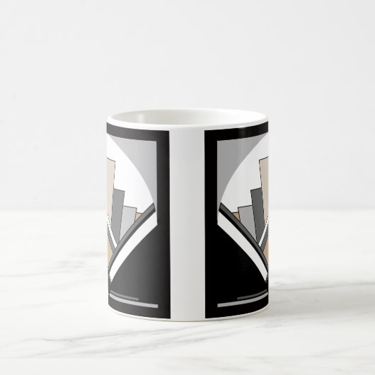 Art Deco Fan Expression Koffiemok (Center)