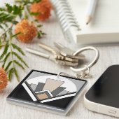 Art Deco Fan Expression Sleutelhanger (Voorkant Rechts)