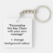 Art Deco Fan Expression Sleutelhanger (Achterkant)