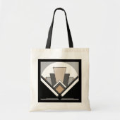 Art Deco Fan Expression Tote Bag (Voorkant)