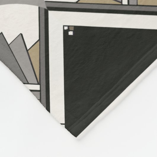 Art Deco Fan Fleece Blanket (Hoek)