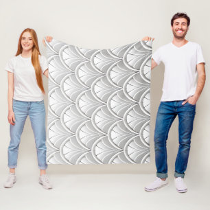 Art Deco Fan patroon Fleece Deken